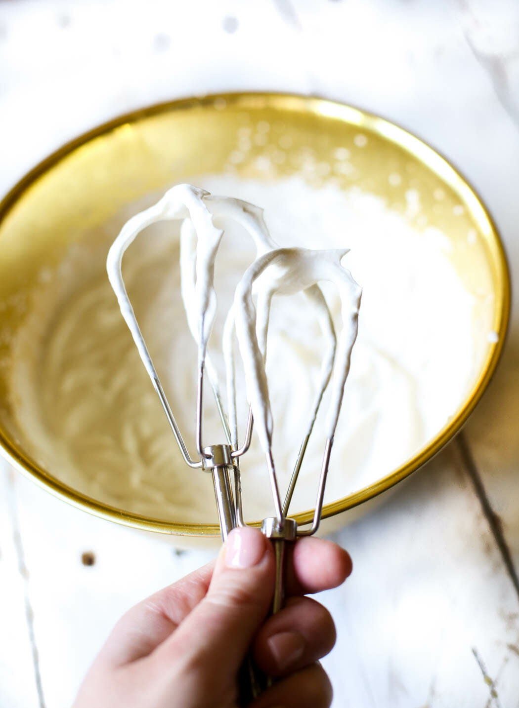 Sweetened whipped cream from Our Best Bites