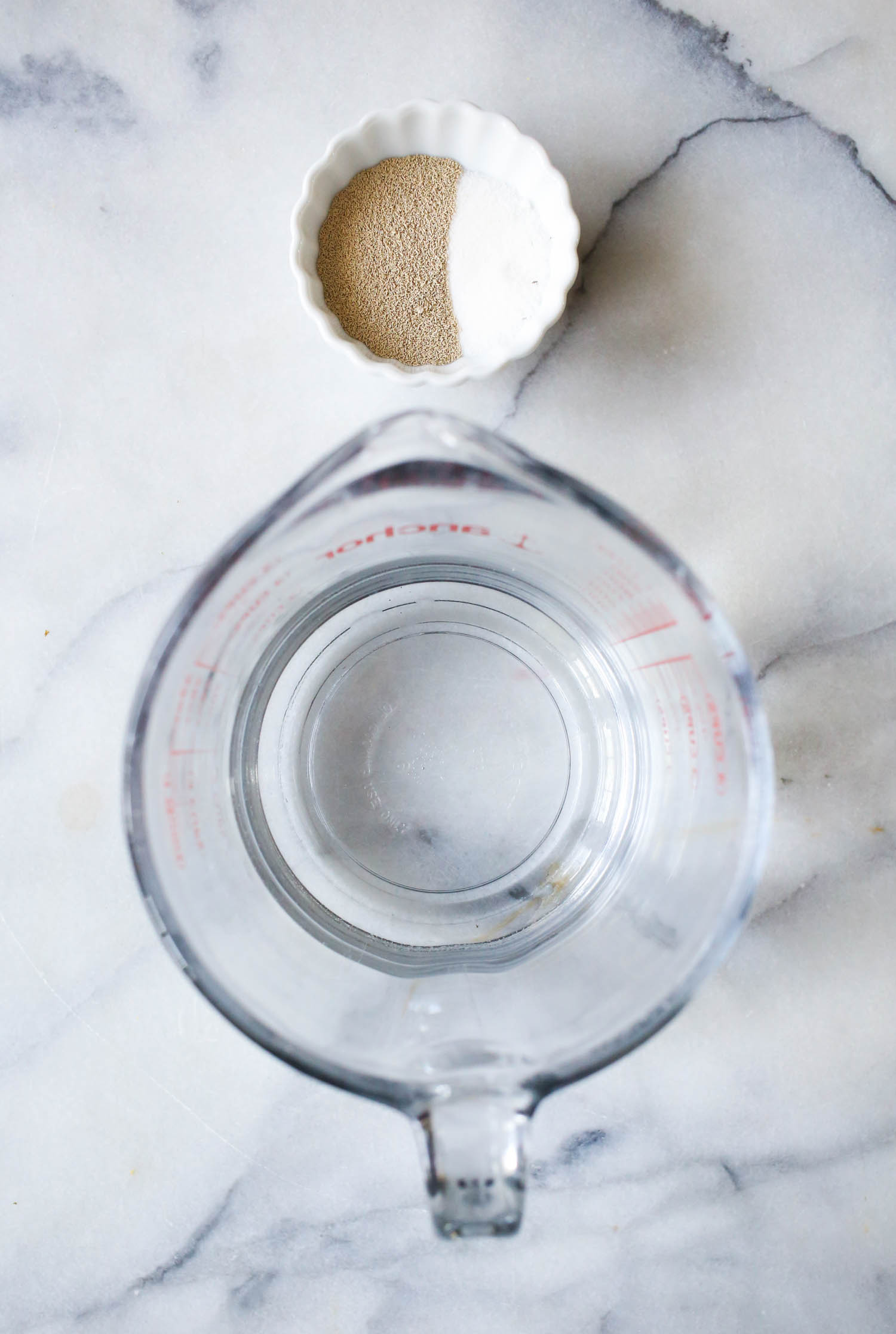 warm water, yeast, and sugar for breadsticks from our best bites