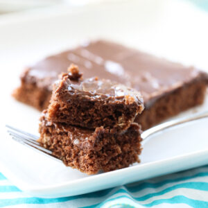 slice of texas sheet cake