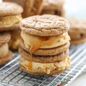 Pumpkin Ice Cream Sandwiches
