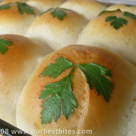 Herb Topped Dinner Rolls by Our Best Bites