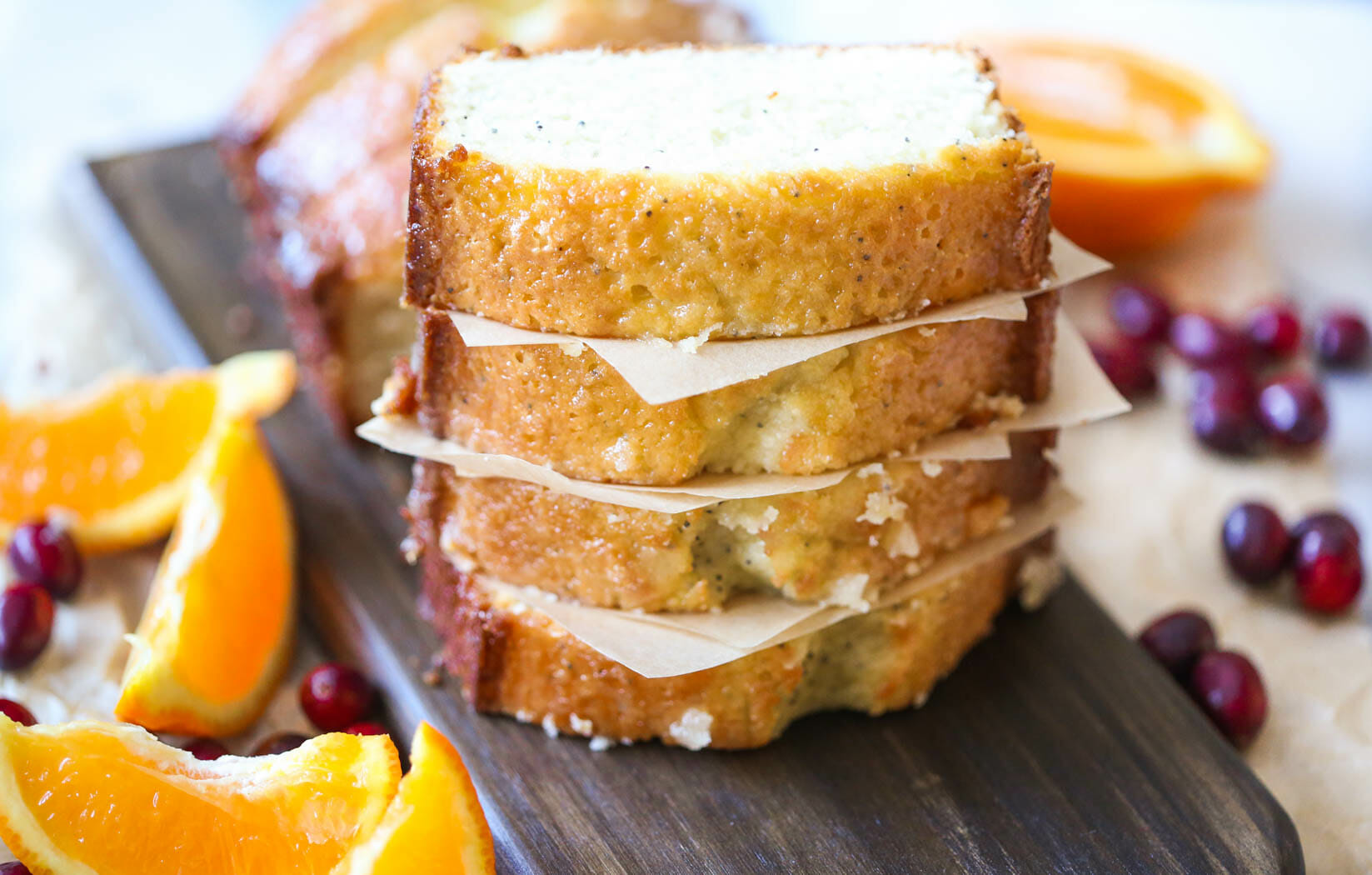 almond poppy seed bread from Our Best Bites