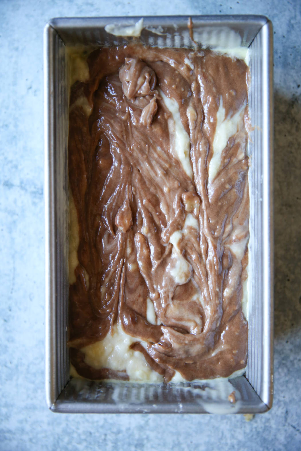 chocolate swirled banana bread