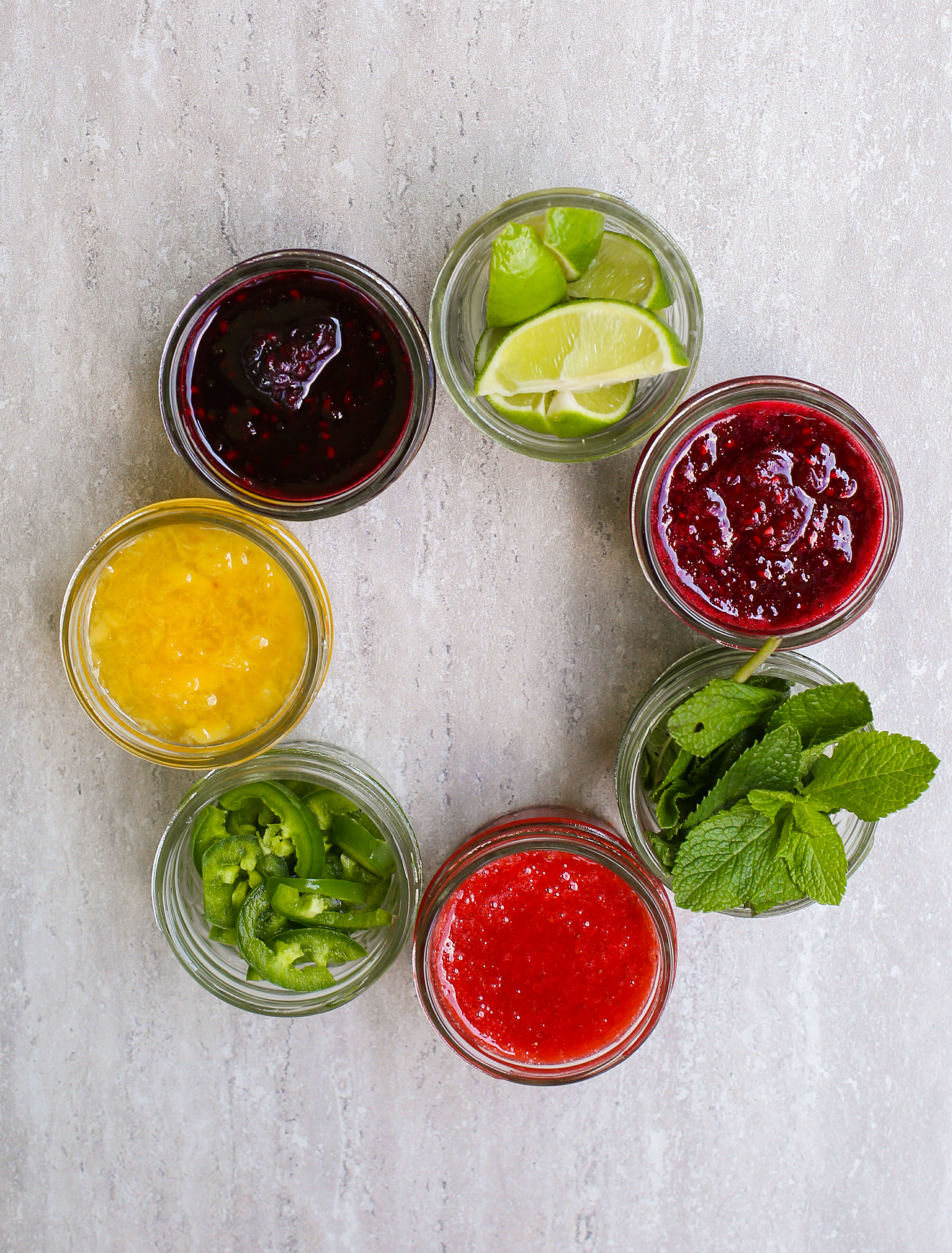 fresh fruit mix ins for fresh squeezed lemonade from our best bites