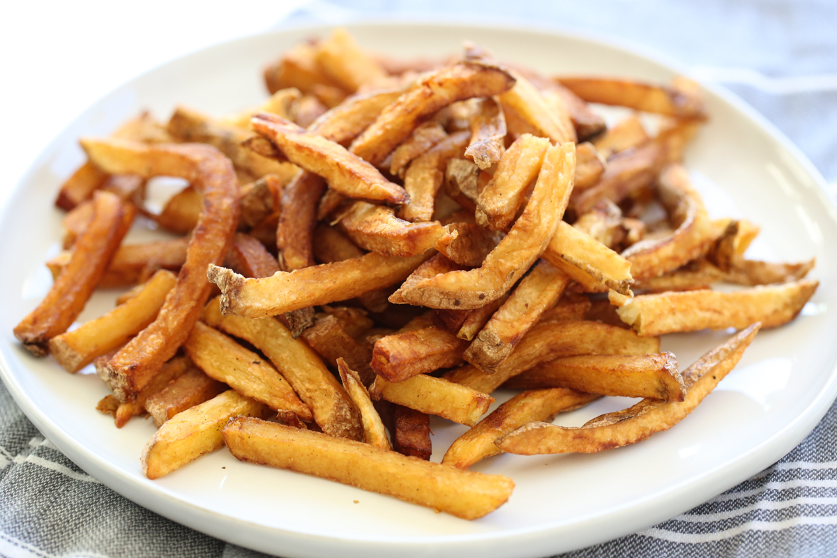 french fries on a plate