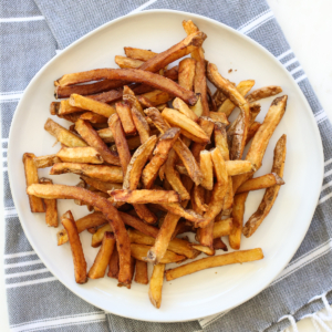 french fries on a plate