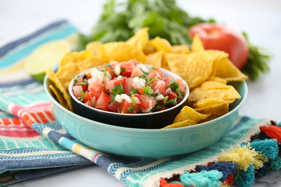 Pico de Gallo in bowl