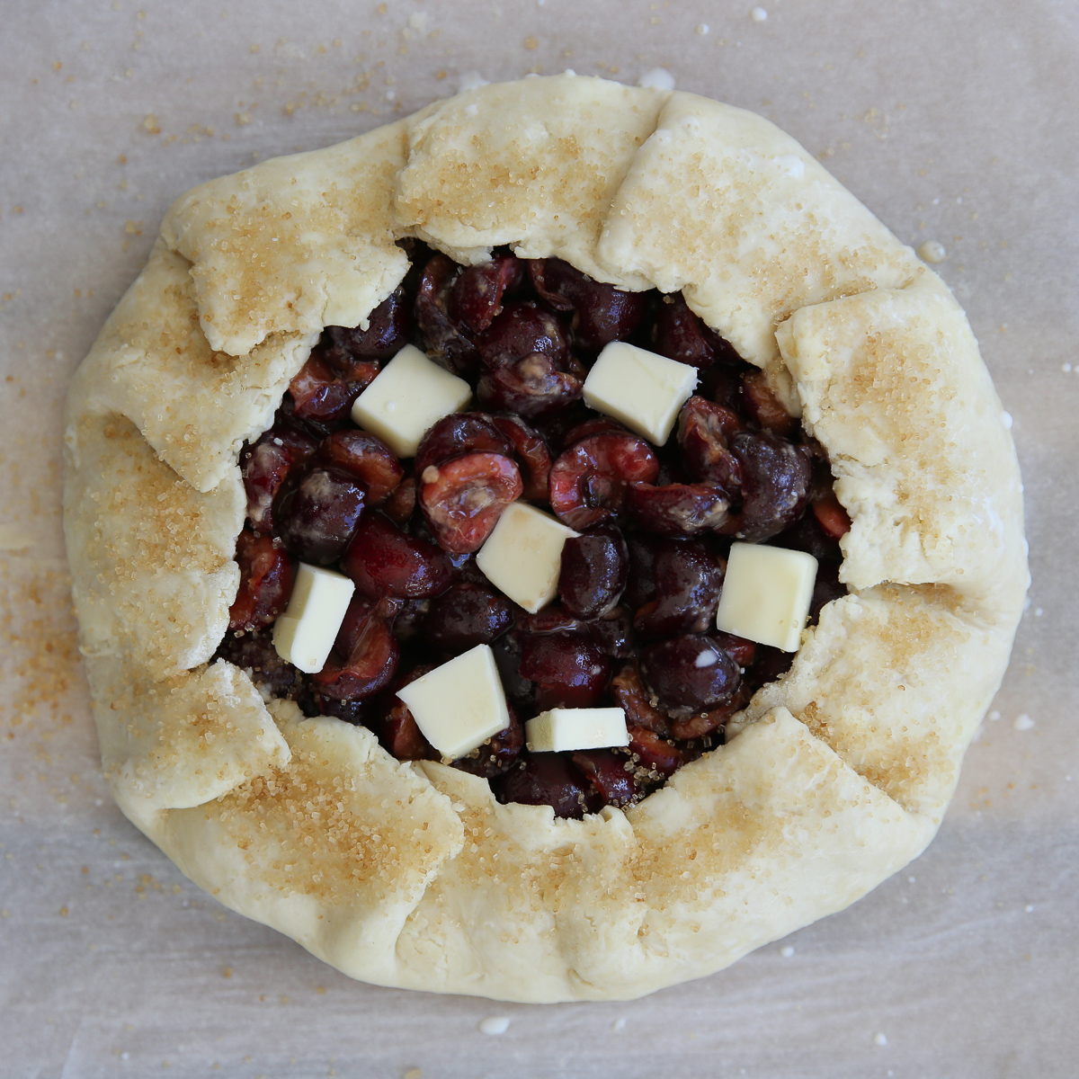Folded Gallette with butter on top