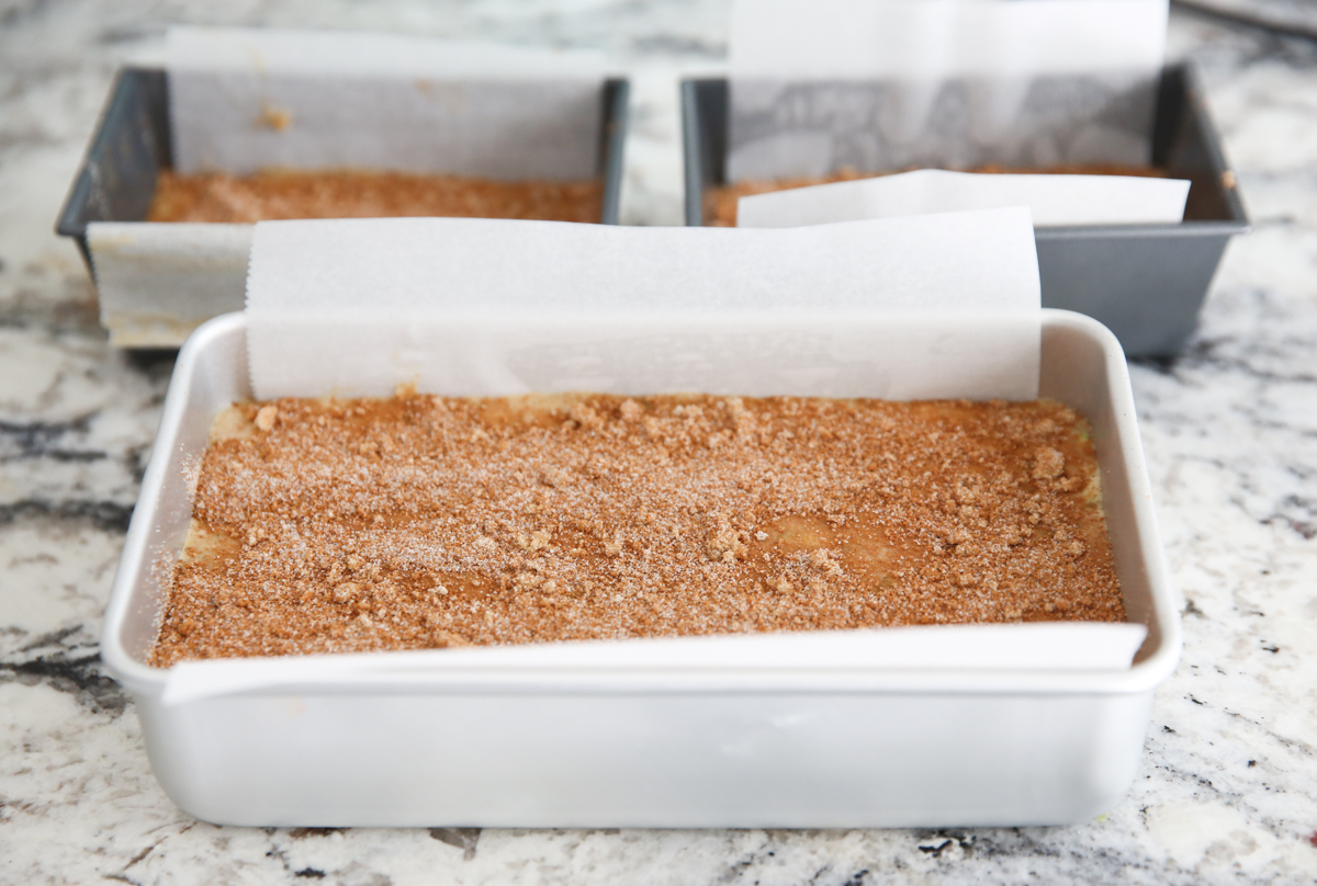 unbaked zucchini bread