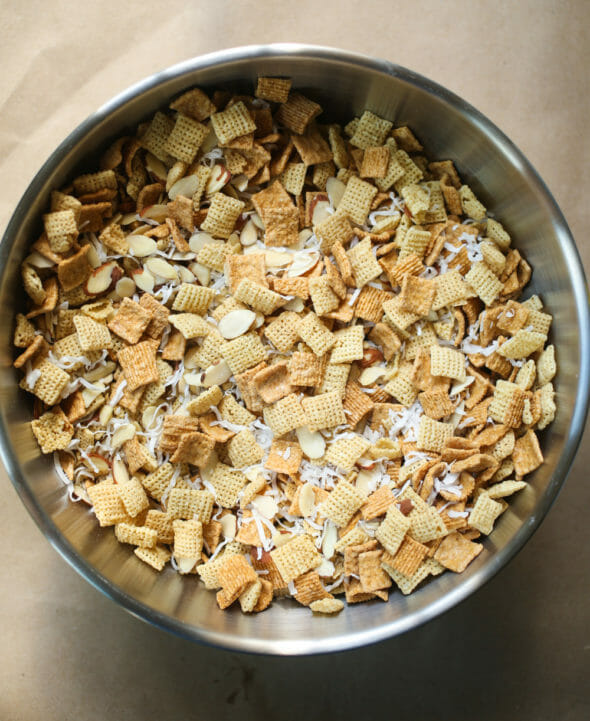 Chewy Almond Coconut Chex Mix-3