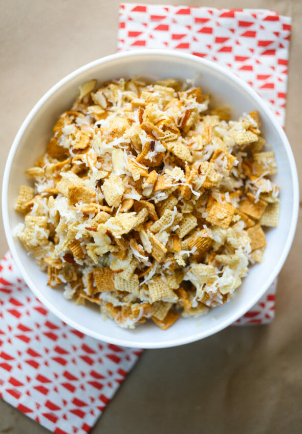 Chewy Almond Coconut Chex Mix-5