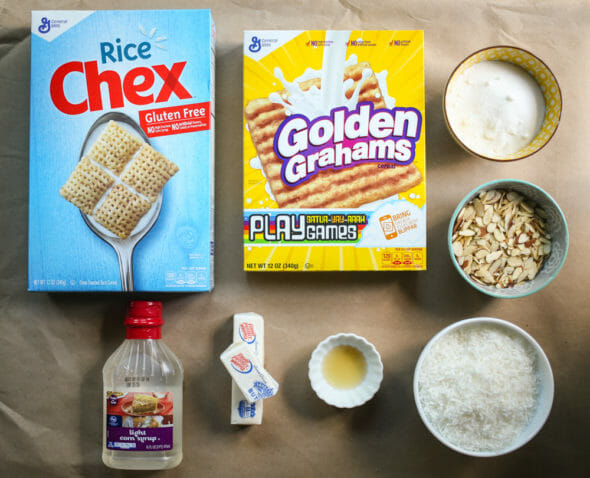 Chewy Almond Coconut Chex Mix