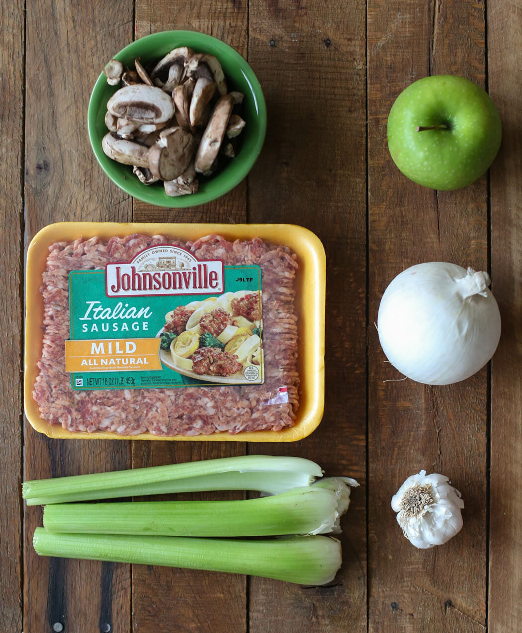 Italian Sausage Thanksgiving Dressing Ingredients