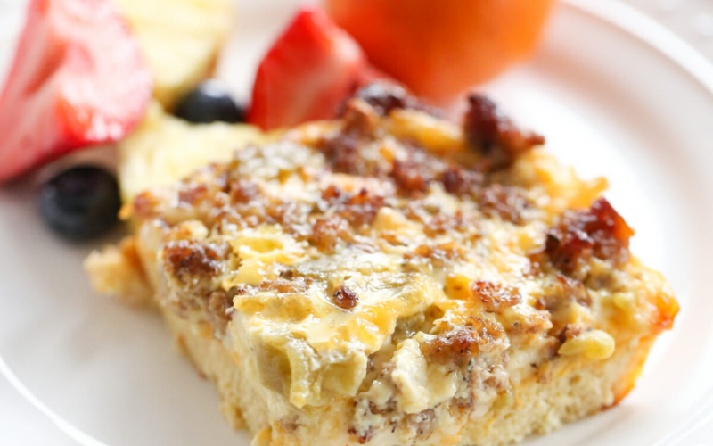 overnight casserole serving