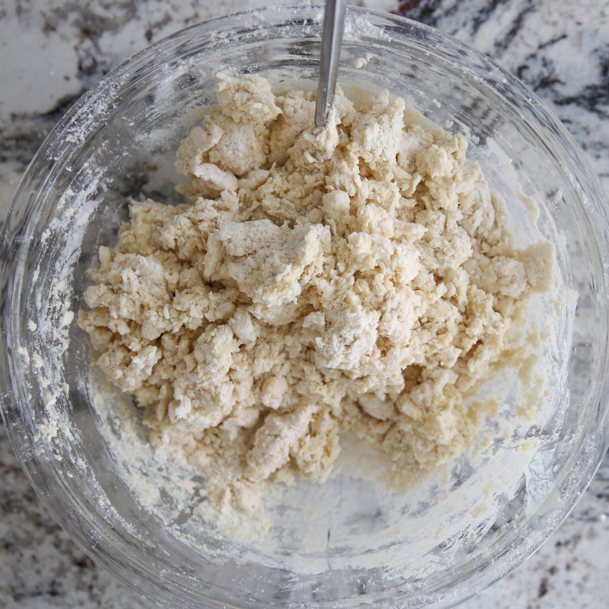biscuit dough in a bowl
