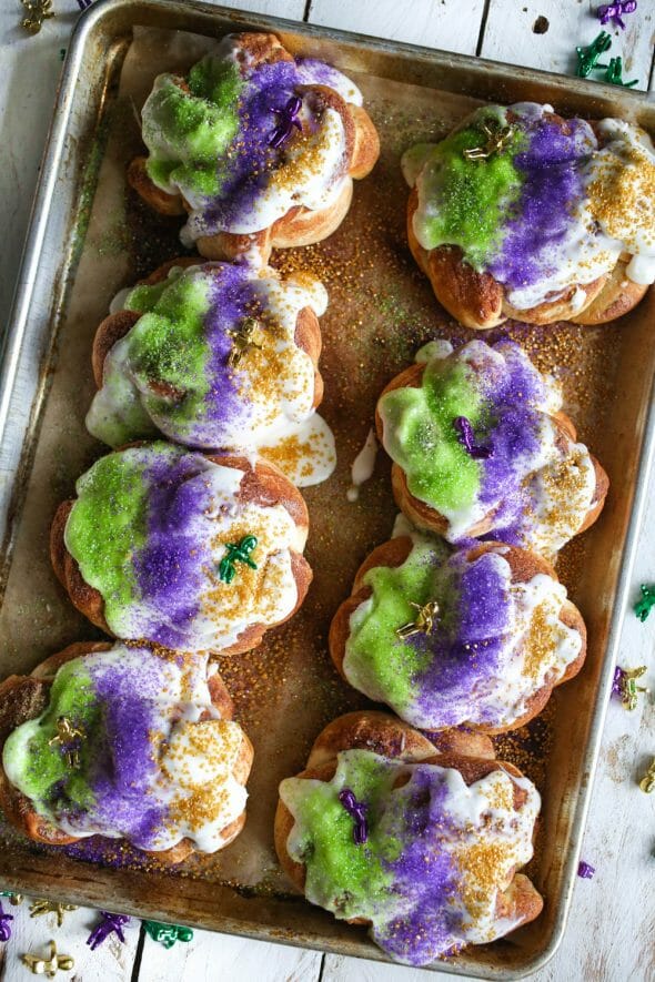 mini mardi gras king cakes