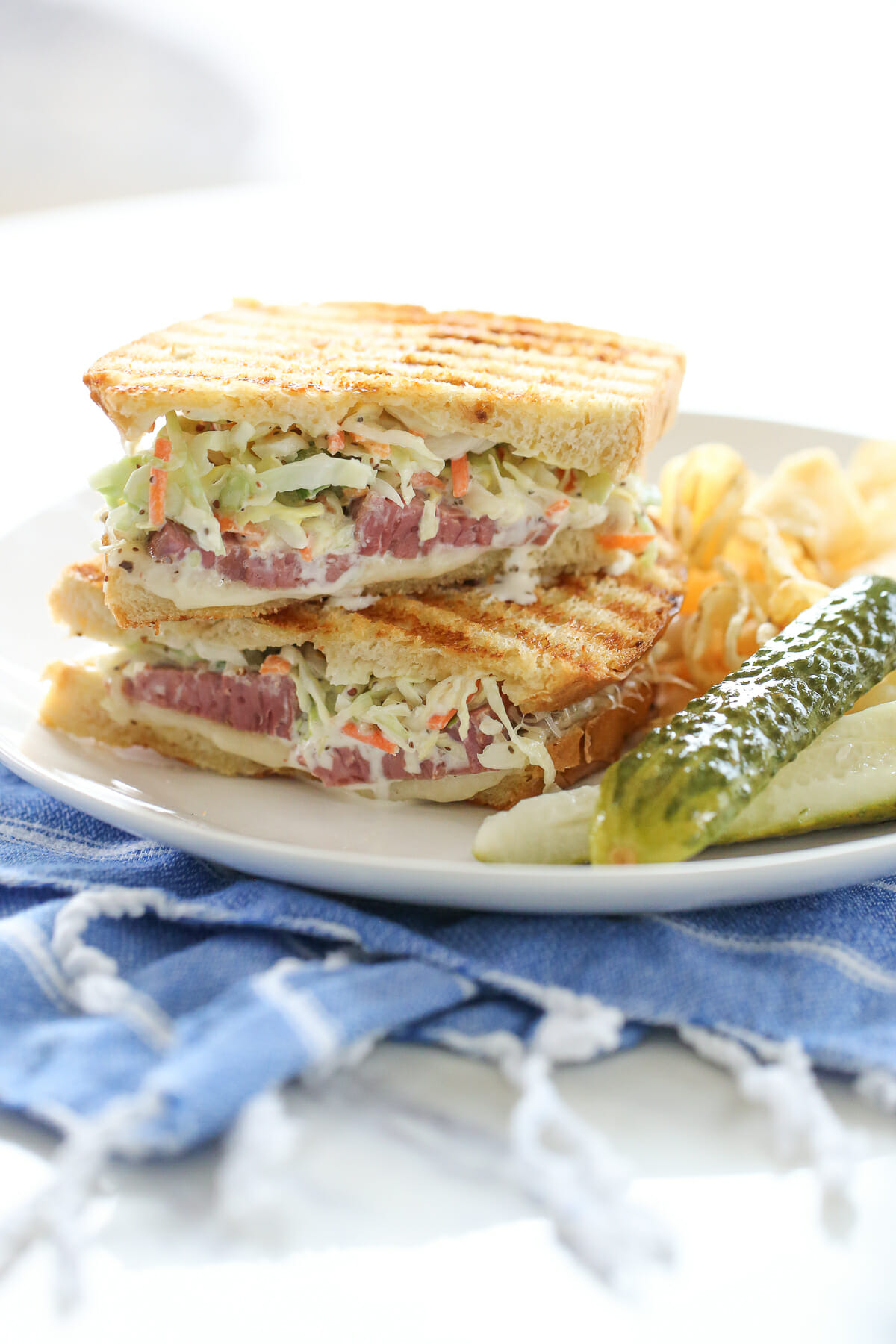 Corned Beef Sandwich with coleslaw