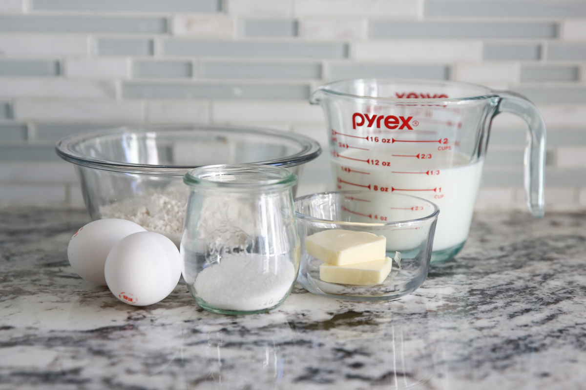 ingredients for crepes