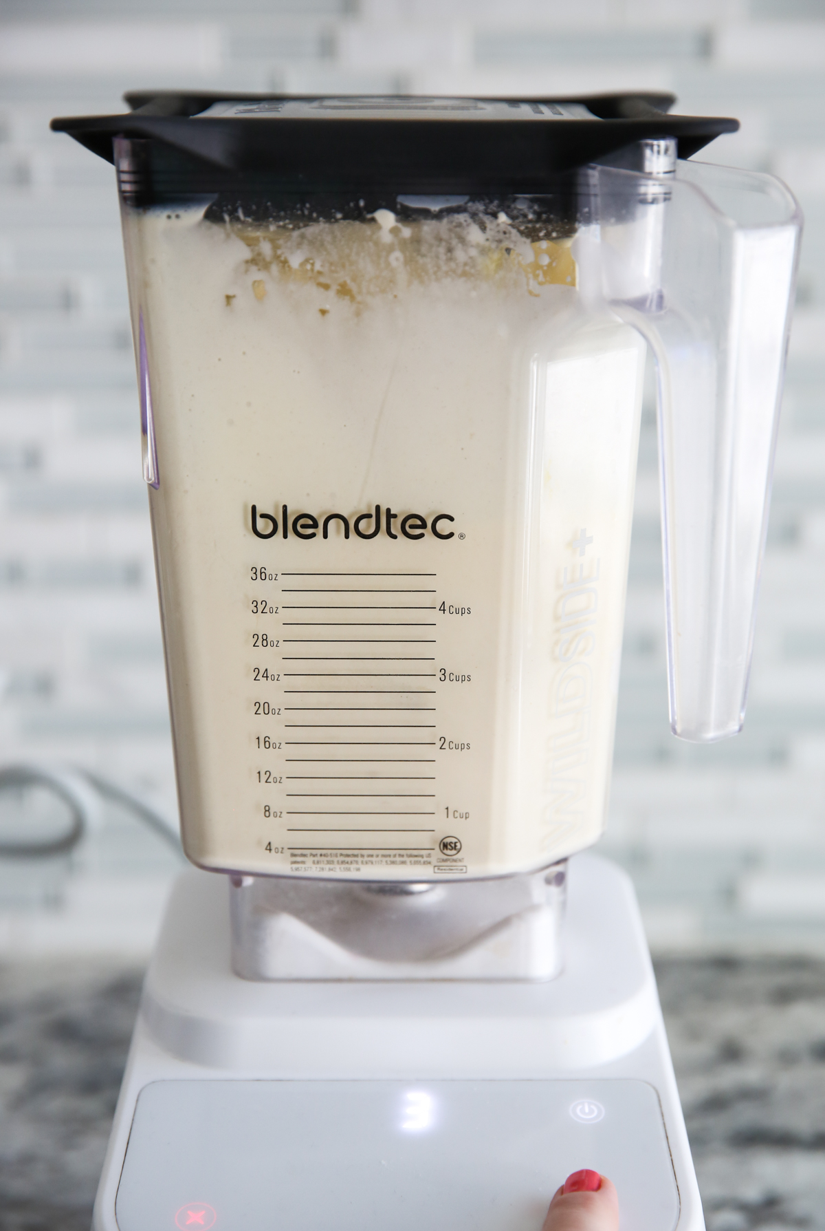 Blending crepe ingredients