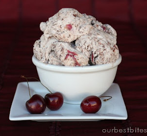 Chocolate Cherry Ice Cream by Our Best Bites