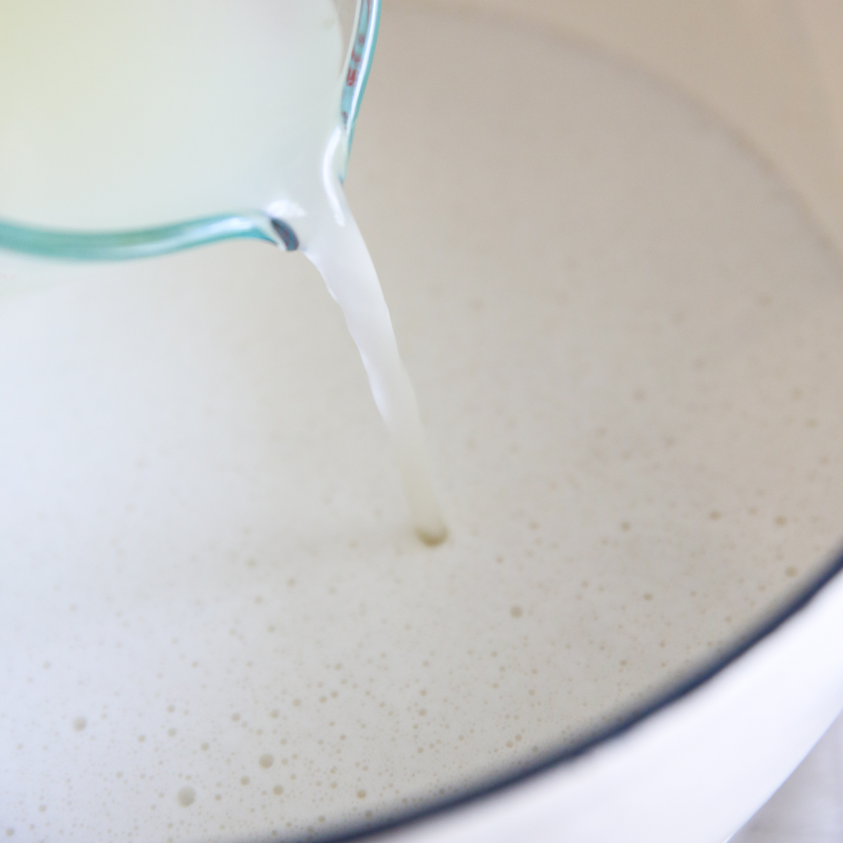 making baked potato soup