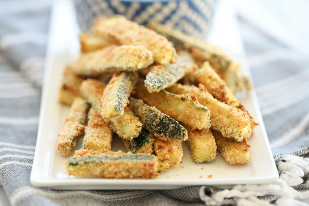 Finished Plated Zucchini Fries