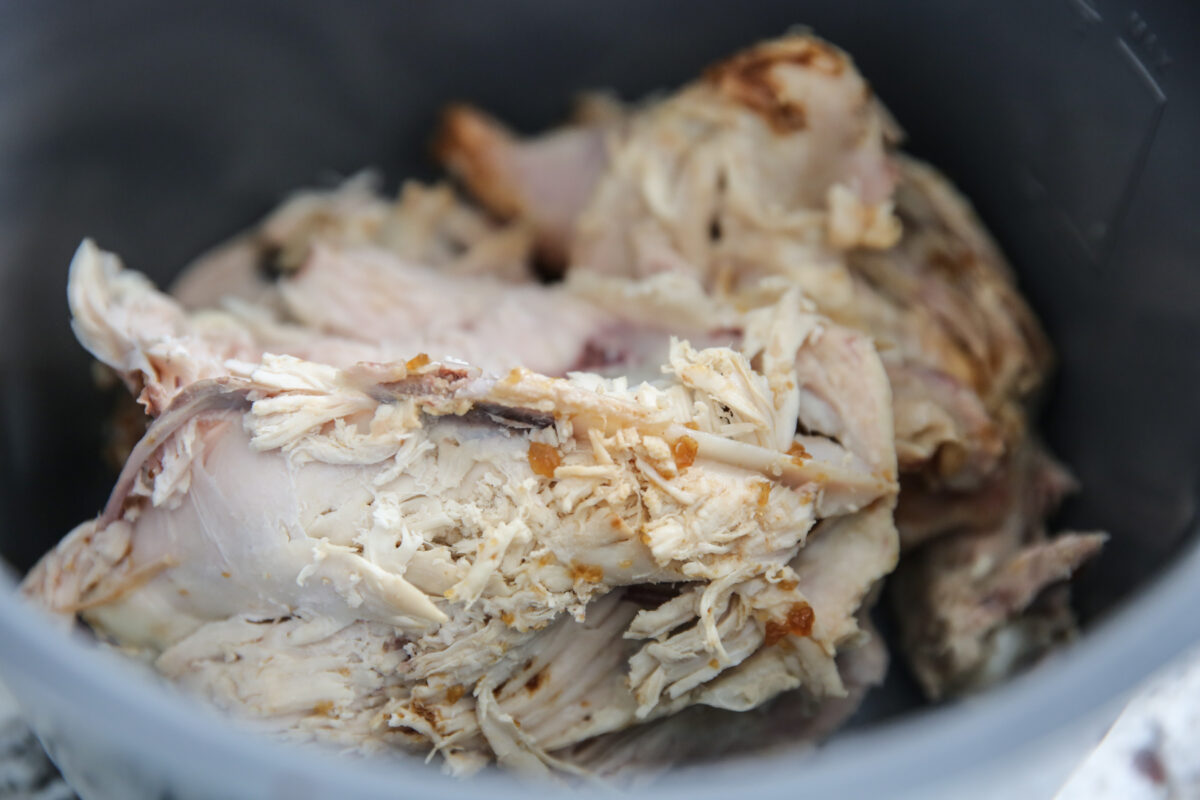 leftover chicken carcass