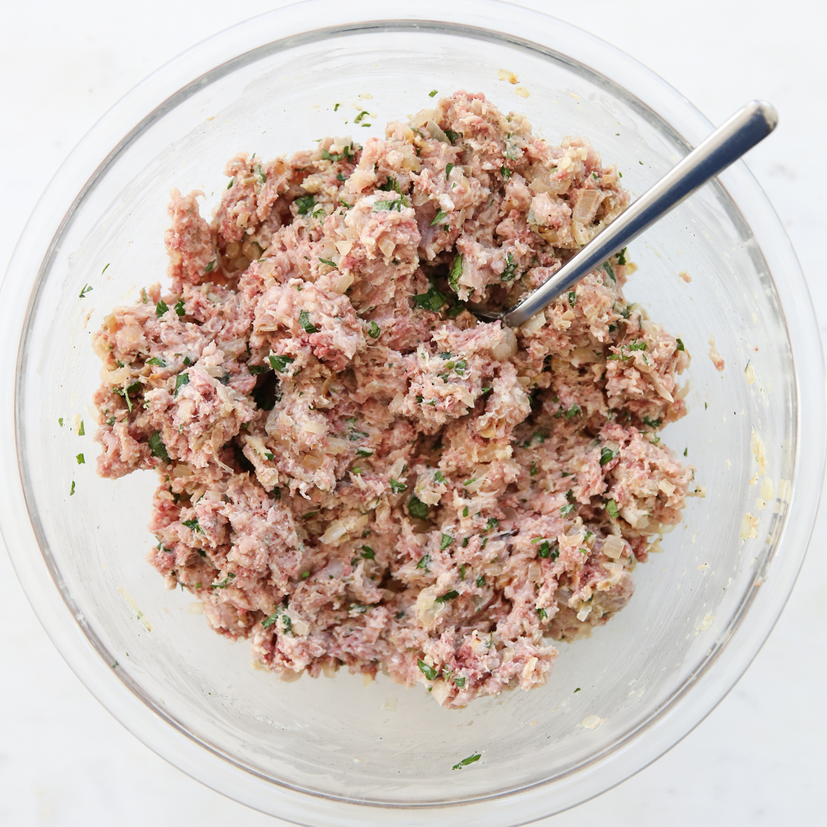 meatloaf mixture in a bowl