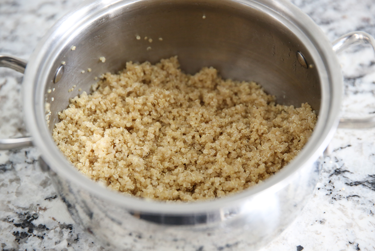 quinoa in a pot