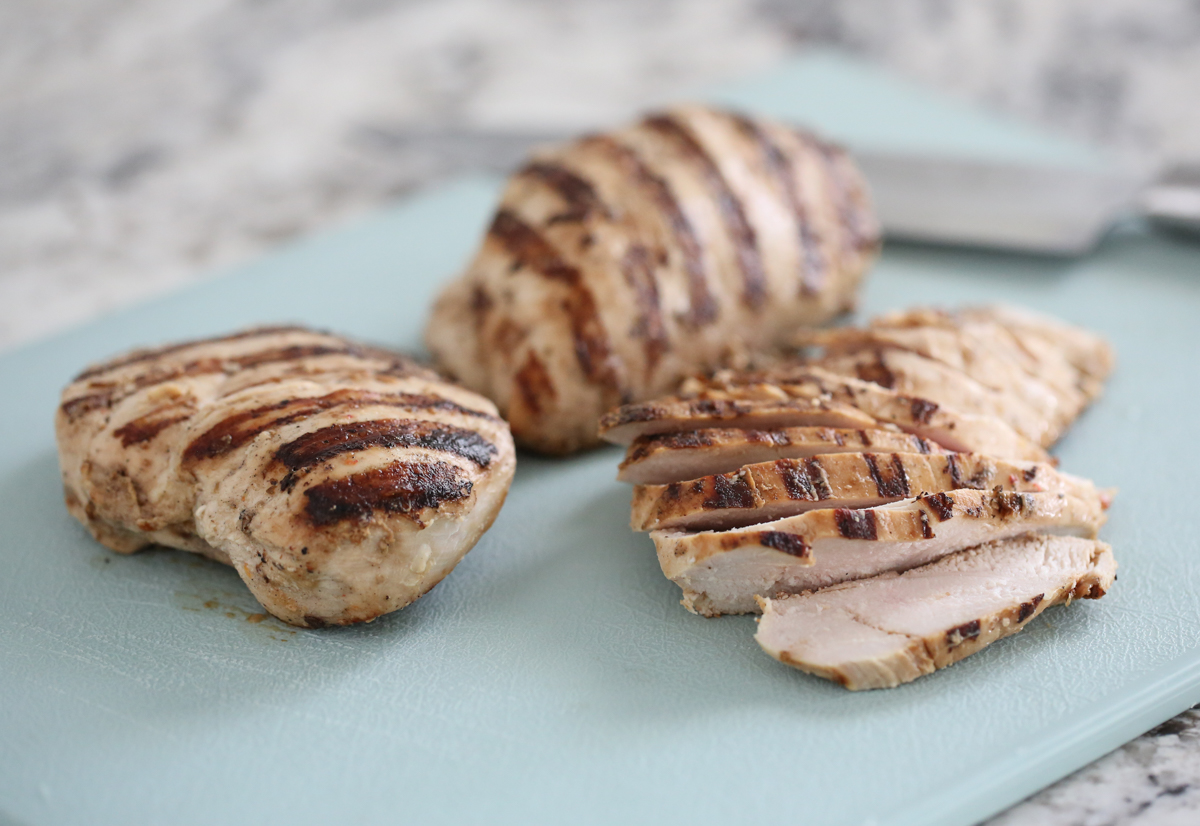 grilled chicken sliced