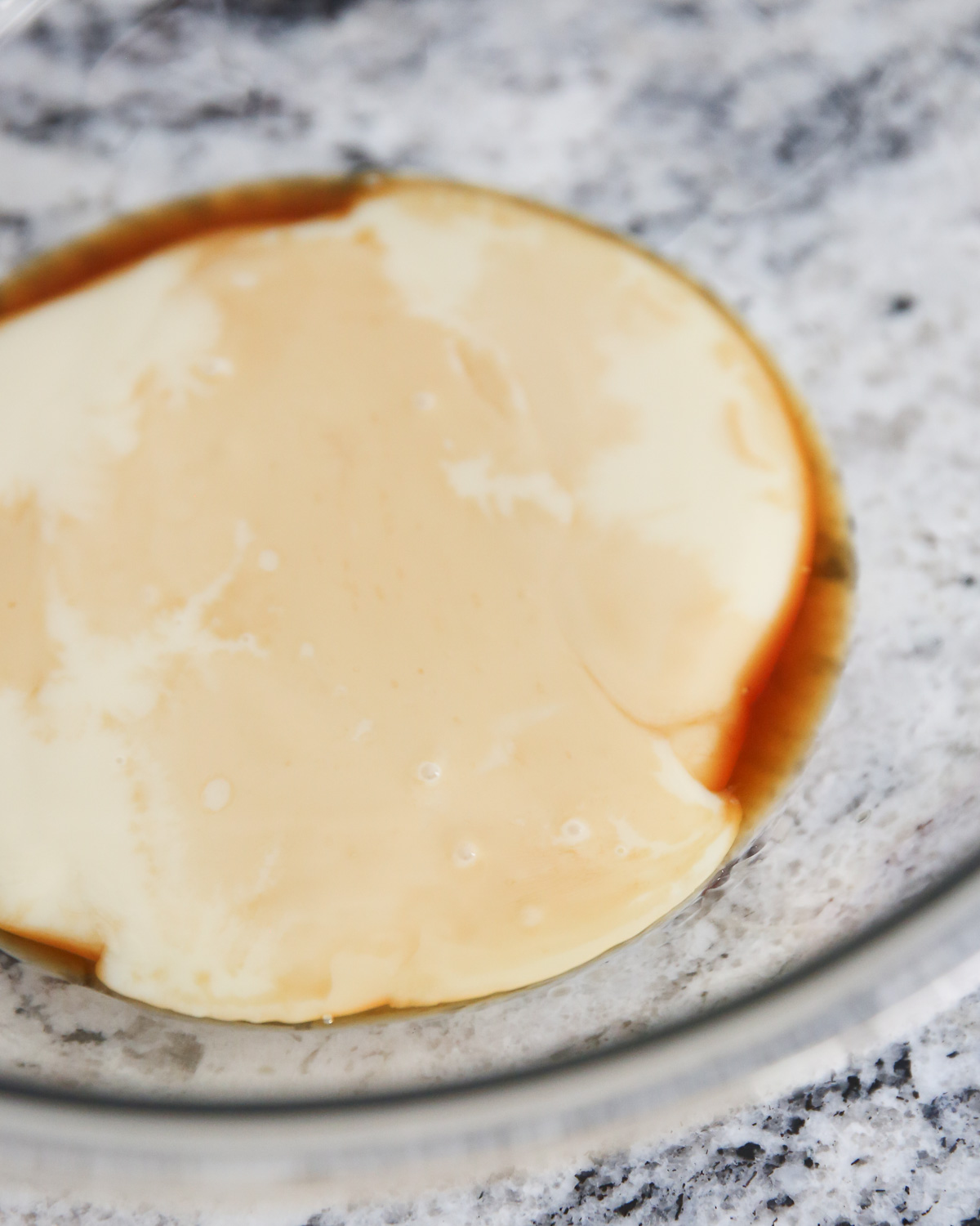 sweetened condensed milk in a bowl