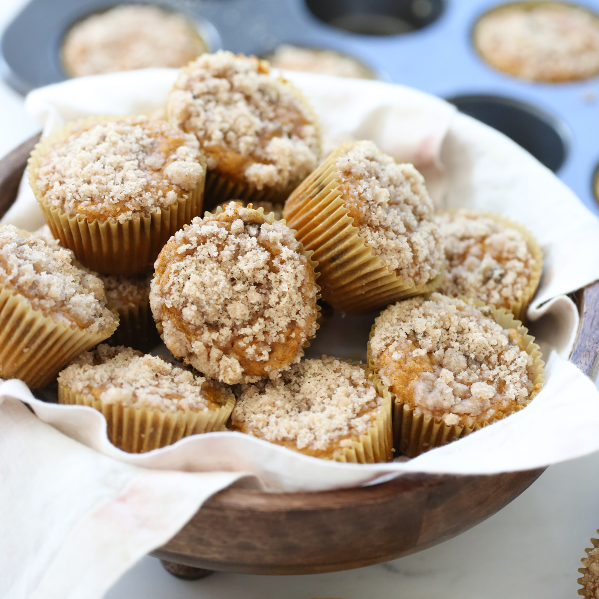 muffins in a basket