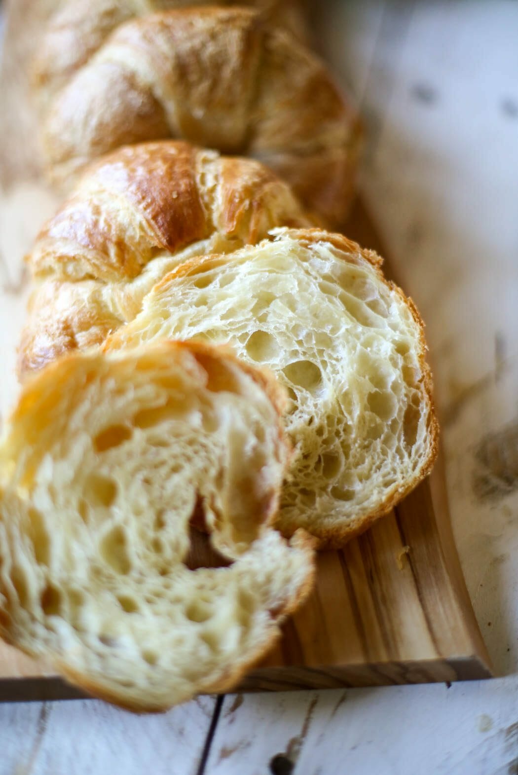 sliced croissants