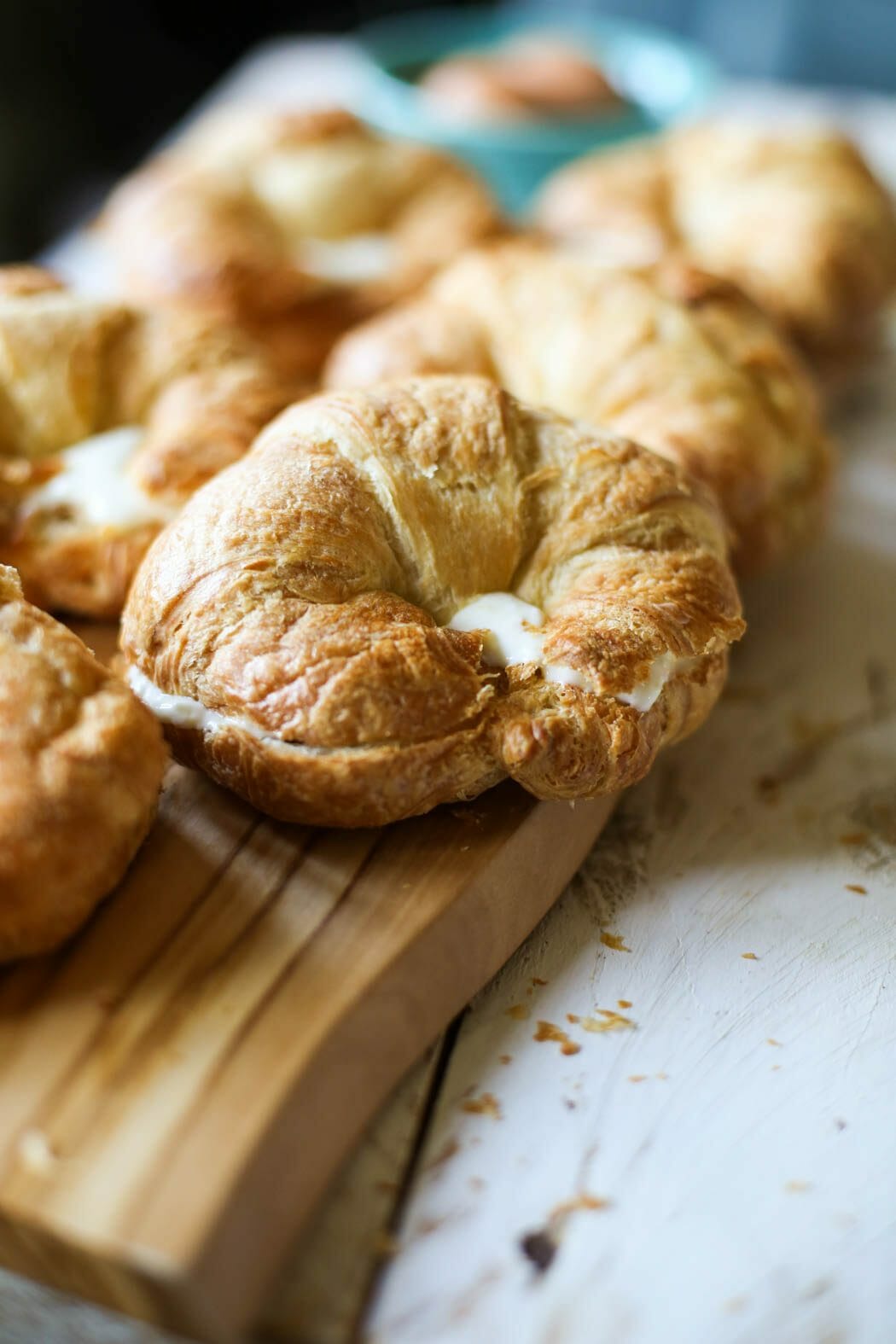 cream cheese stuffed croissant