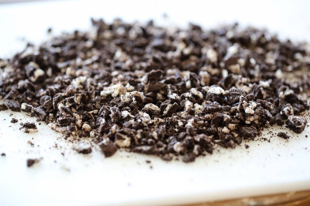 crushed oreo cookies