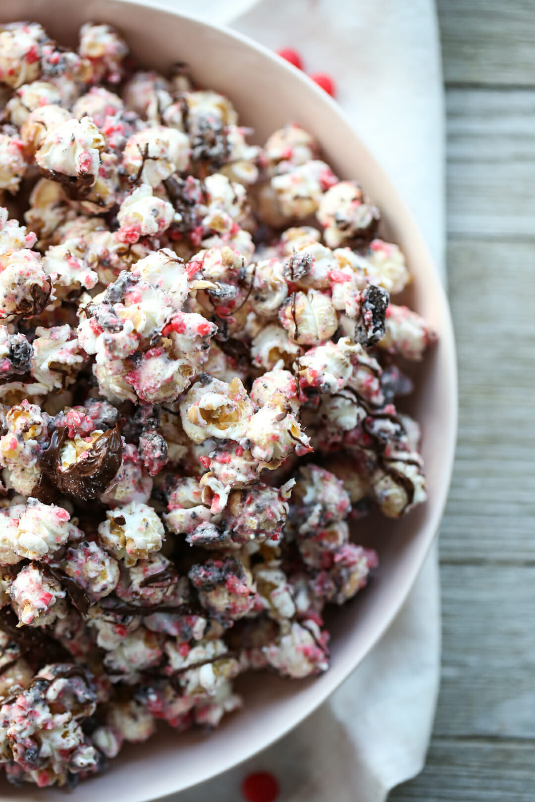 valentine popcorn in bowl