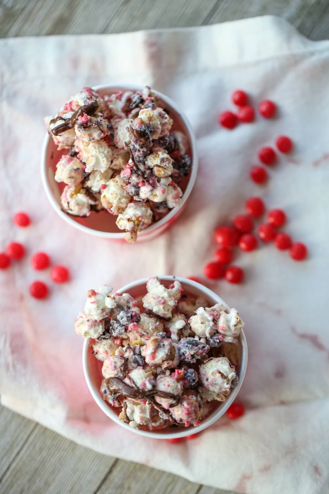 valentine popcorn in bowl