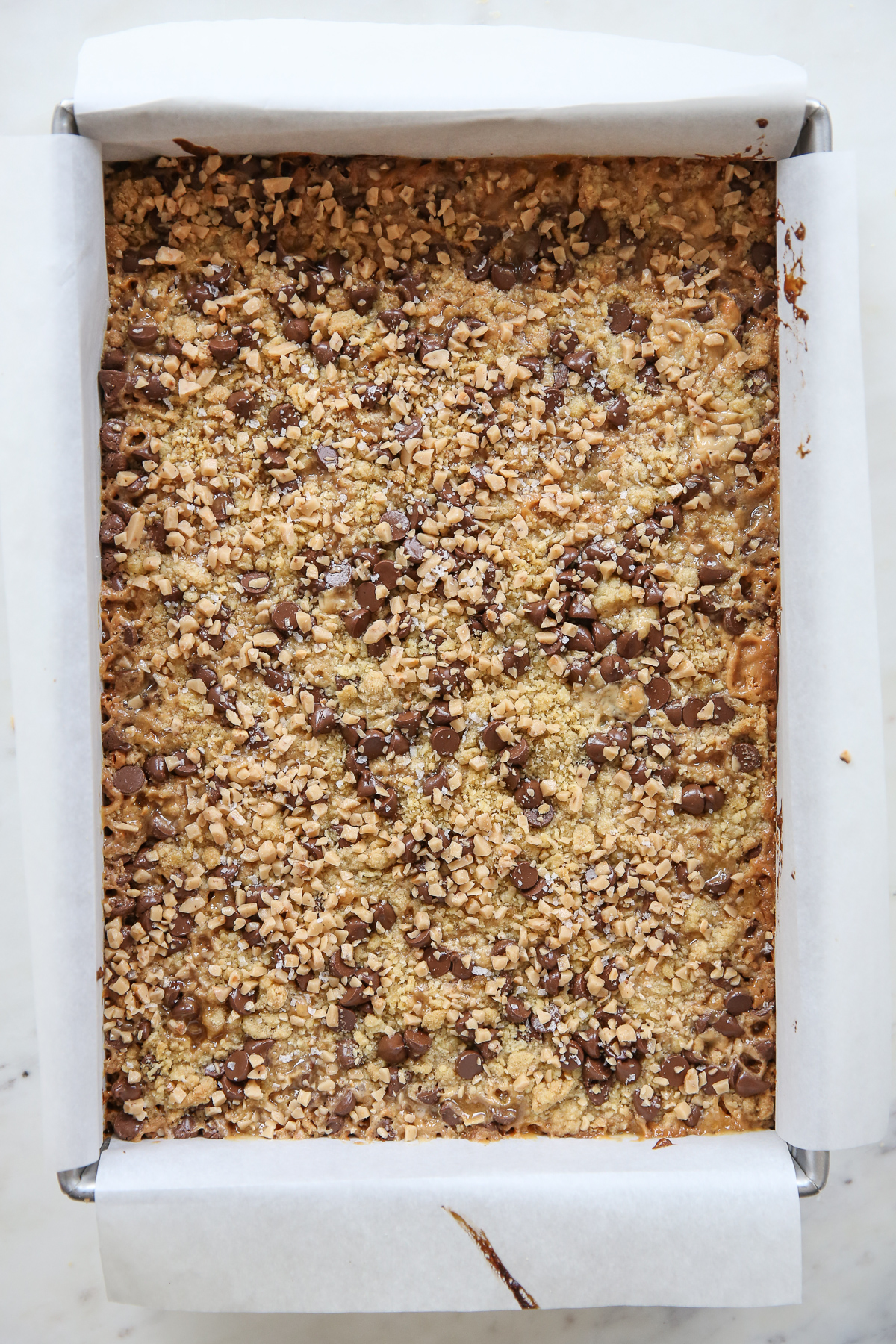 baked 9x13 pan of cookie bars