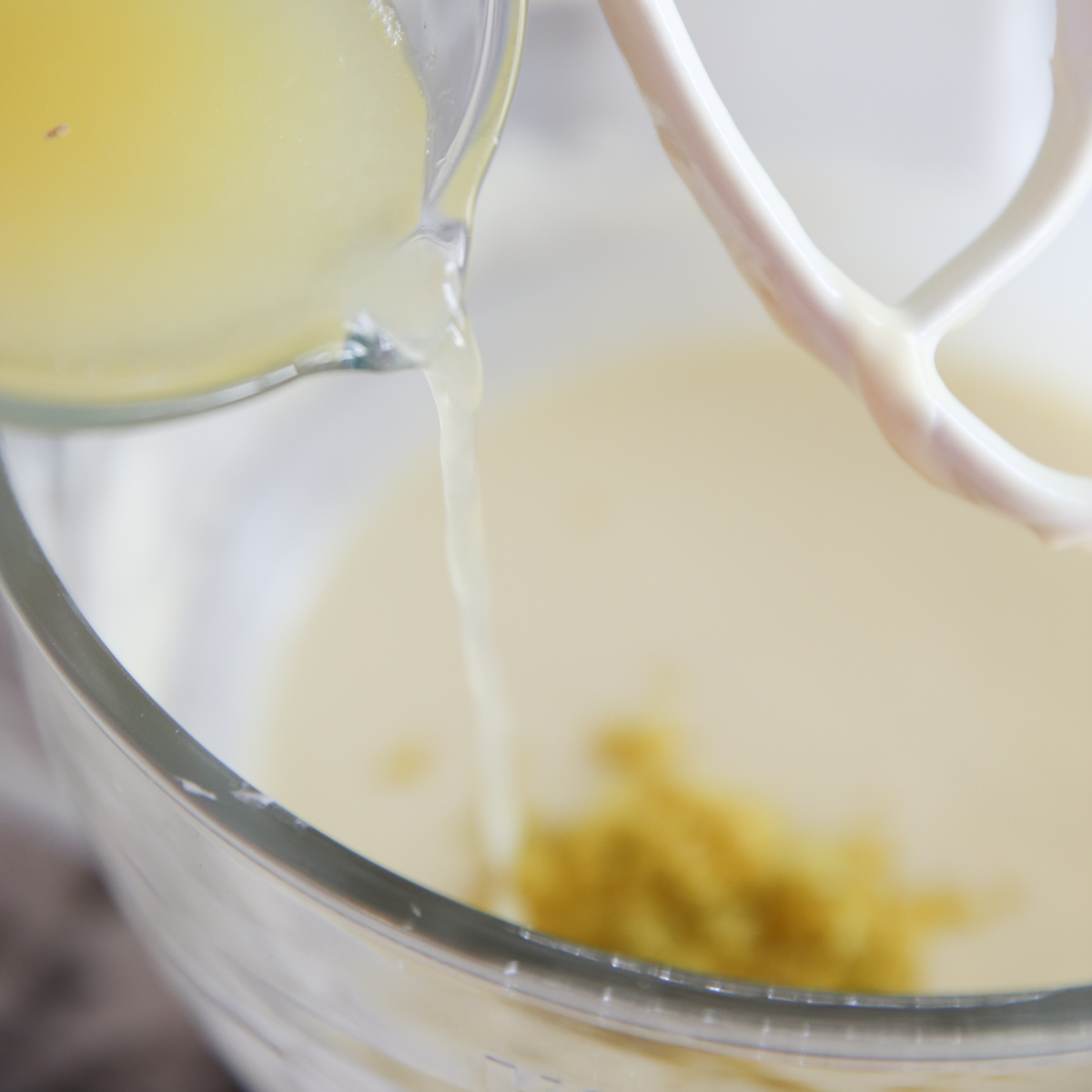 fresh lemon juice in cheesecake batter