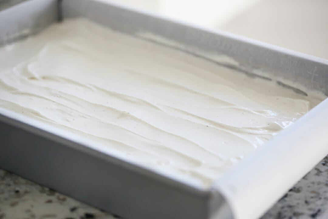 Ice Cream bars in pan