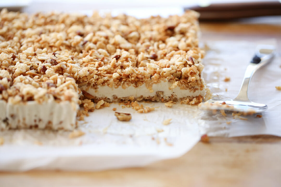 sliced frozen ice cream bars