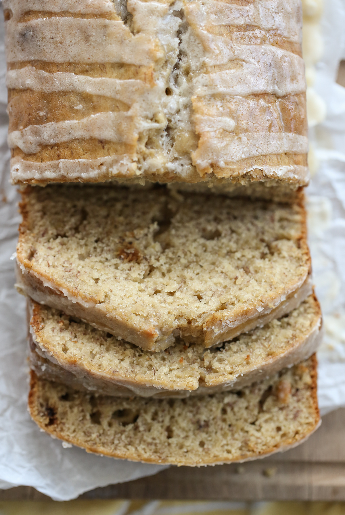 sliced banana bread