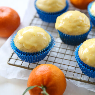 Orange buttermilk glazed muffins