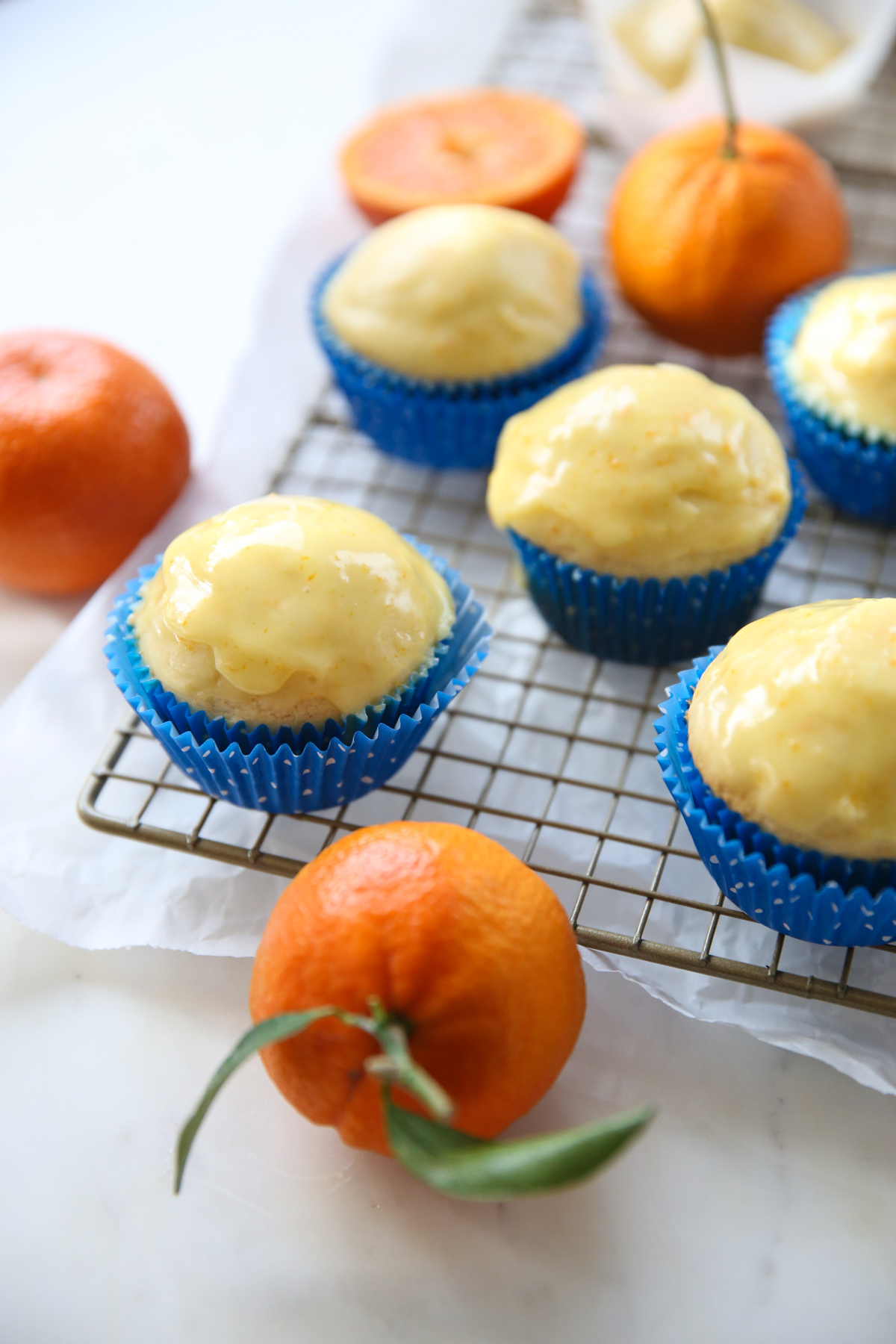 Orange buttermilk glazed muffins