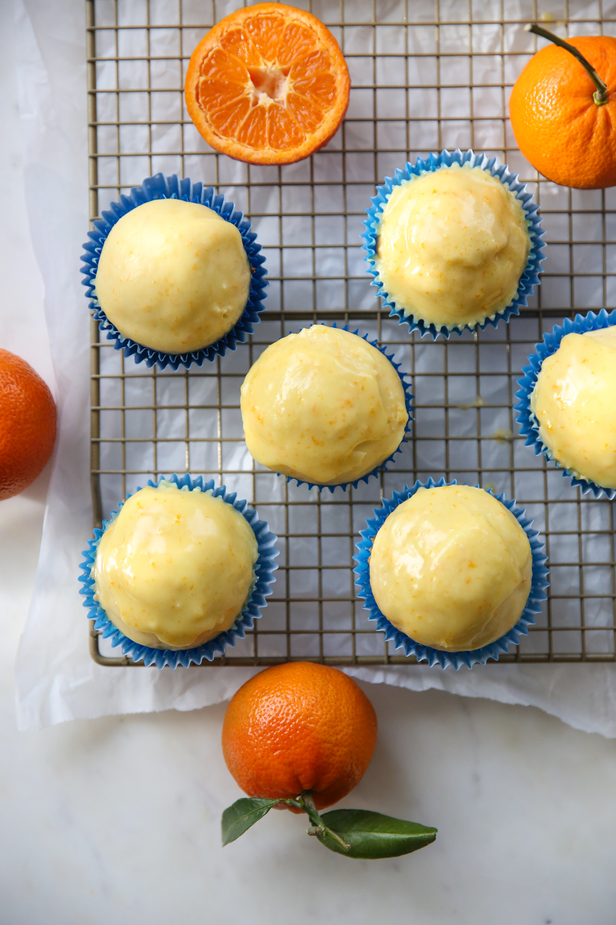 Orange buttermilk glazed muffins