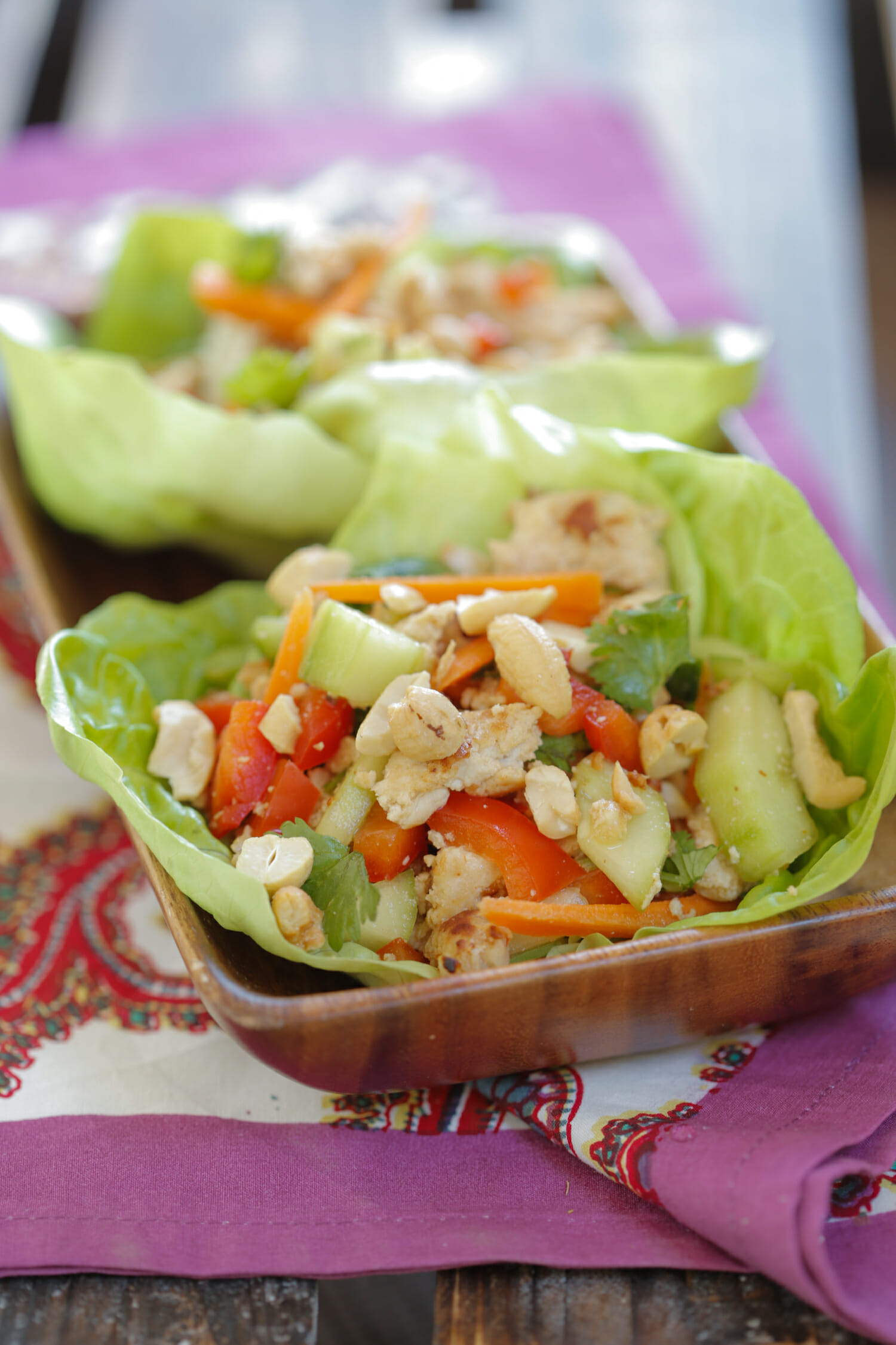 spicy turkey lettuce wraps from our best bites