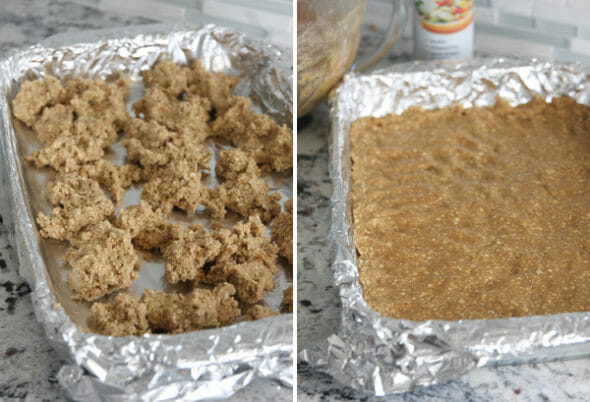 Pressing Dough into Pan