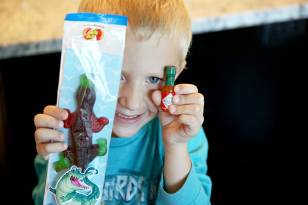 Hot sauce and gummy gators