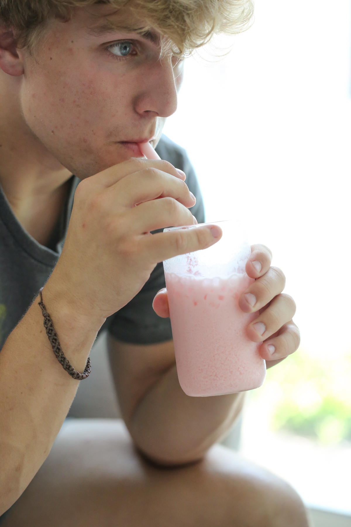 drinking italian soda