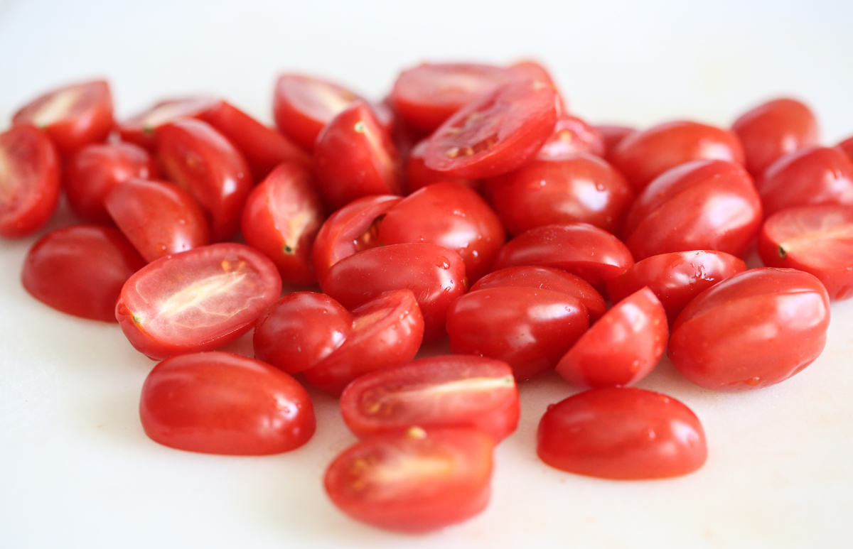 chopped grape tomatoes